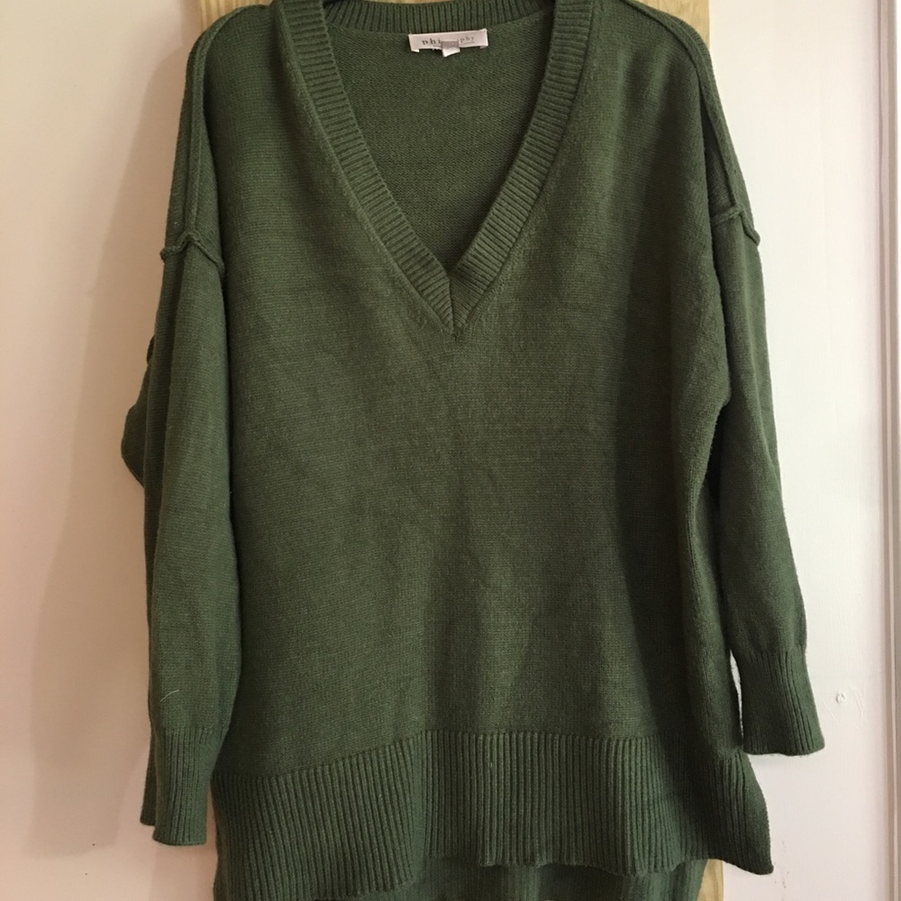 Philosophy dark green sweater